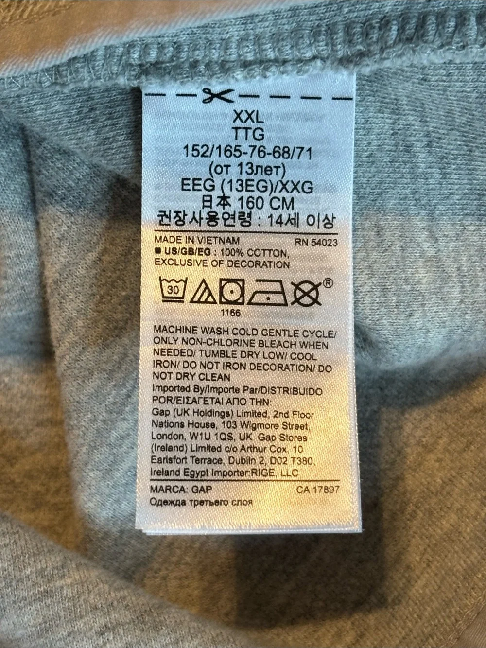 GAP Kids Light Gray Half-Zip Mock Neck Sweater, Size: XXL (boys)